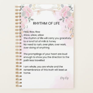 Rhythm Of Life - Hope filled Poem Planner