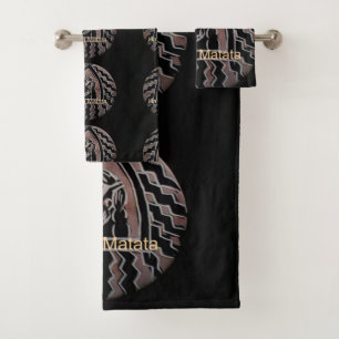Rhythm of the Continent Lovely African Bongo Tri Bath Towel Set
