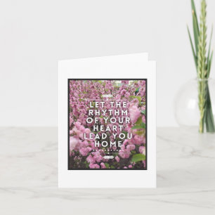 Rhythm of Your Heart Note Card - Blank Inside