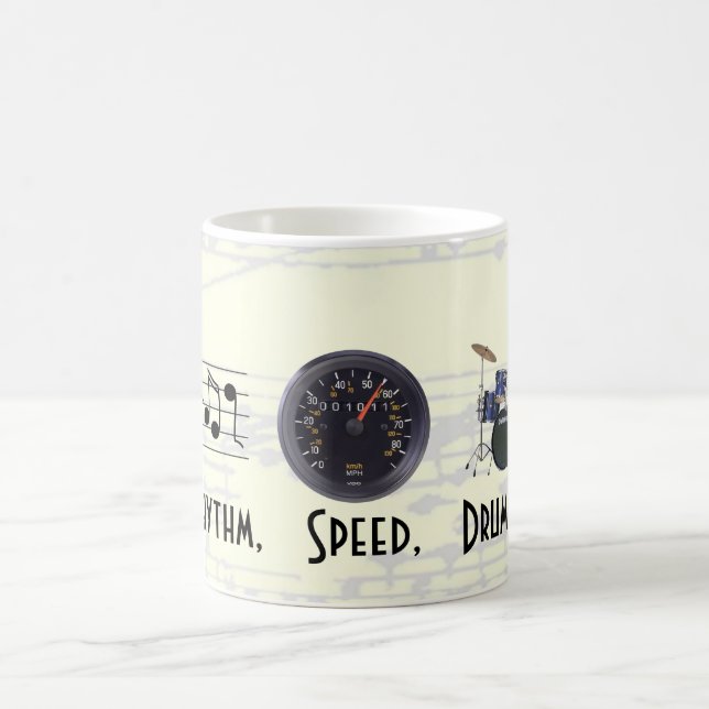 Rhythm, Speed, Drums Mug (Center)
