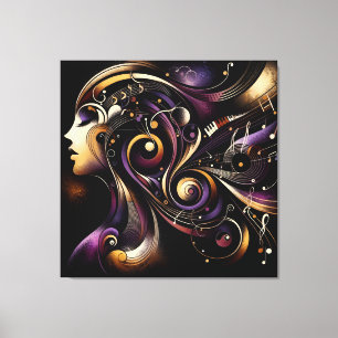 Rhythmic Essence Canvas Print