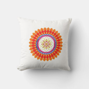 Rhythmic Euphoria Mandala Cushion