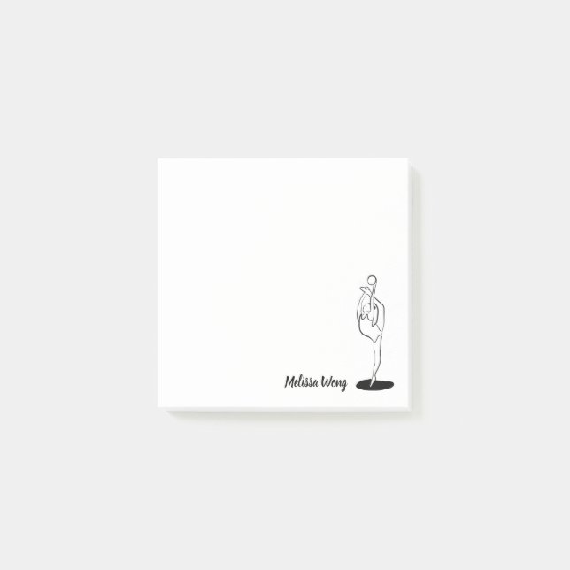 Rhythmic Gymnast Post-it Notes (Front)