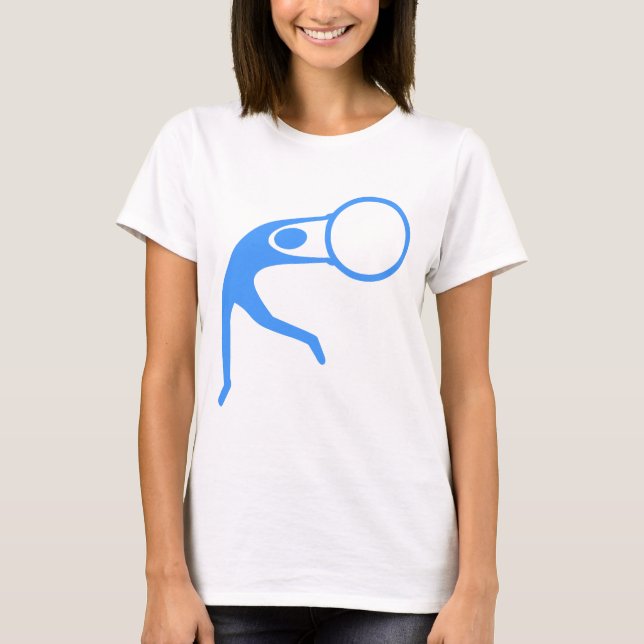 Rhythmic Gymnastic Figure - Baby Blue T-Shirt (Front)