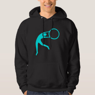 Rhythmic Gymnastic Figure - Cyan Hoodie
