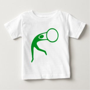 Rhythmic Gymnastic Figure - Grass Green Baby T-Shirt