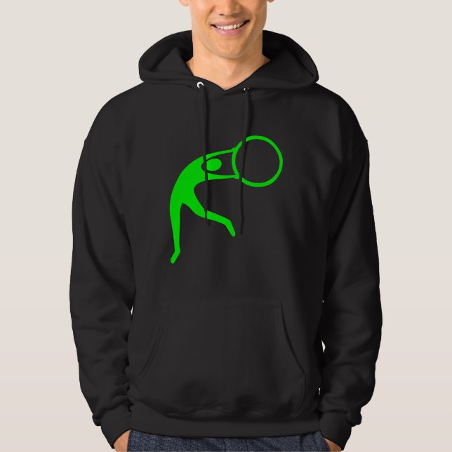 Rhythmic Gymnastic Figure - Green Hoodie (Front)