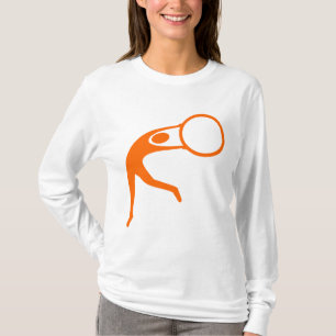 Rhythmic Gymnastic Figure - Orange T-Shirt