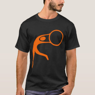 Rhythmic Gymnastic Figure - Orange T-Shirt
