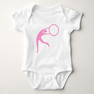 Rhythmic Gymnastic Figure - Pink Baby Bodysuit