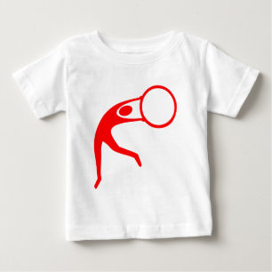Rhythmic Gymnastic Figure - Red Baby T-Shirt