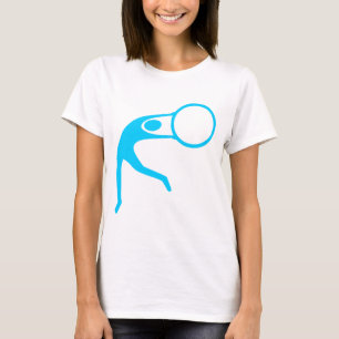 Rhythmic Gymnastic Figure - Sky Blue T-Shirt