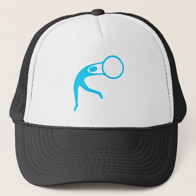 Rhythmic Gymnastic Figure - Sky Blue Trucker Hat (Front)