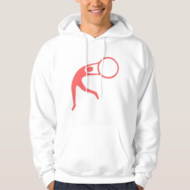 Rhythmic Gymnastic Figure - Tropical Pink Hoodie (Front)