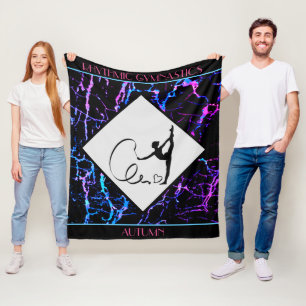 Rhythmic Gymnastics Abstract Fleece Blanket