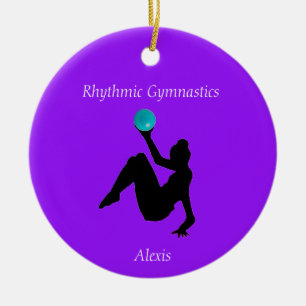 Rhythmic Gymnastics Ball Routine Ceramic Tree Decoration