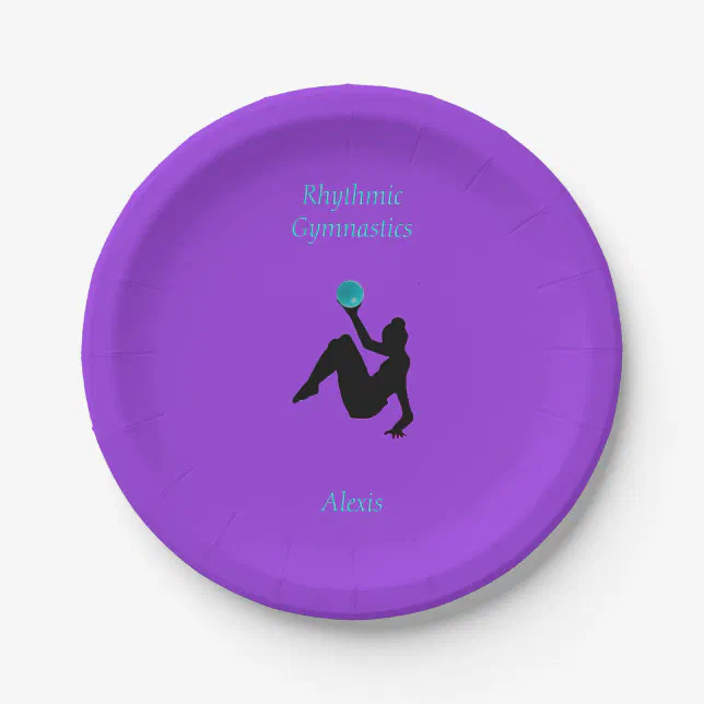 Rhythmic Gymnastics Ball Routine Paper Plates | Zazzle