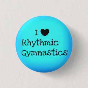 Rhythmic Gymnastics button pin "gymnast gifts"