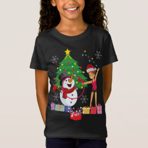 Rhythmic Gymnastics Christmas Celebration T-Shirt