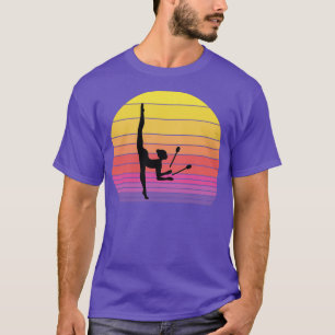 Rhythmic Gymnastics Clubs Gymnast Girl Vintage Ret T-Shirt