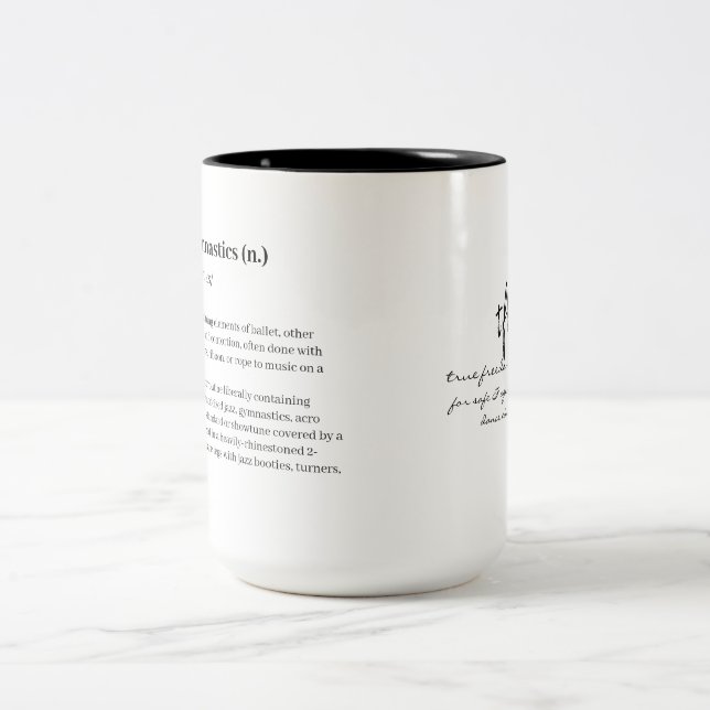 Rhythmic Gymnastics Definition Two-Tone Coffee Mug (Center)