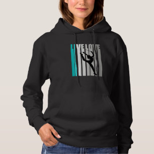 Rhythmic Gymnastics Girl Kid Orange Loves Gymnast Hoodie