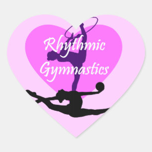 Rhythmic Gymnastics Heart Sticker