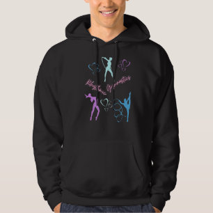 Rhythmic Gymnastics Hearts Hoodie