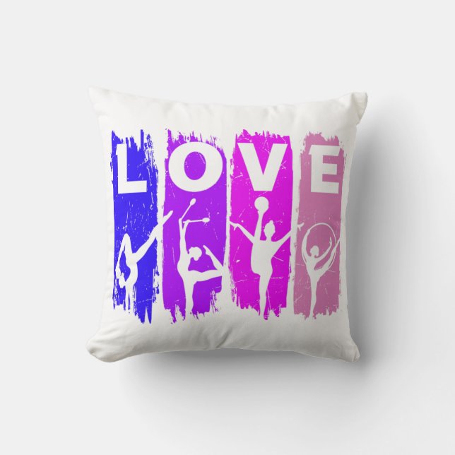 Rhythmic Gymnastics Love   Cushion (Front)
