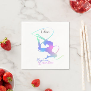 Rhythmic Gymnastics Napkins with Ribbon – Party 