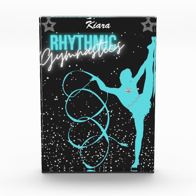 Rhythmic Gymnastics Ribbon and Stars    Photo Block (Front)