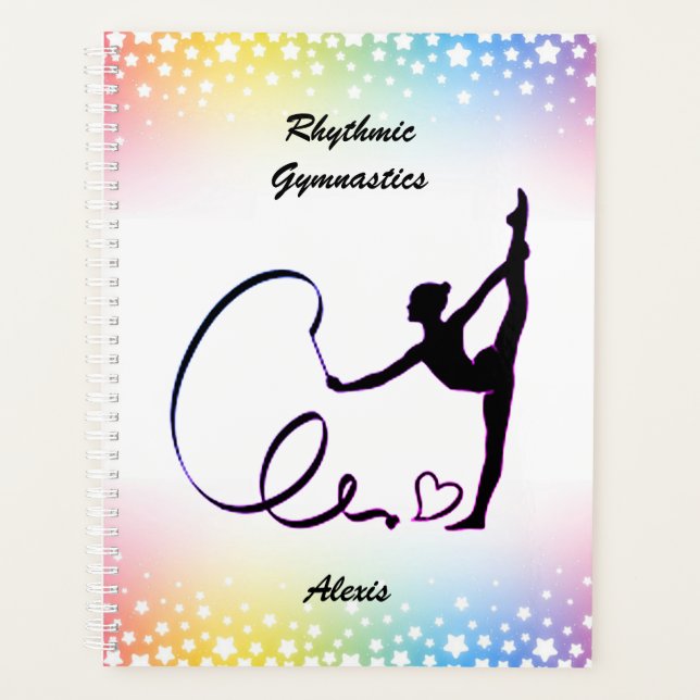 Rhythmic Gymnastics Ribbon Stars Planner (Front)