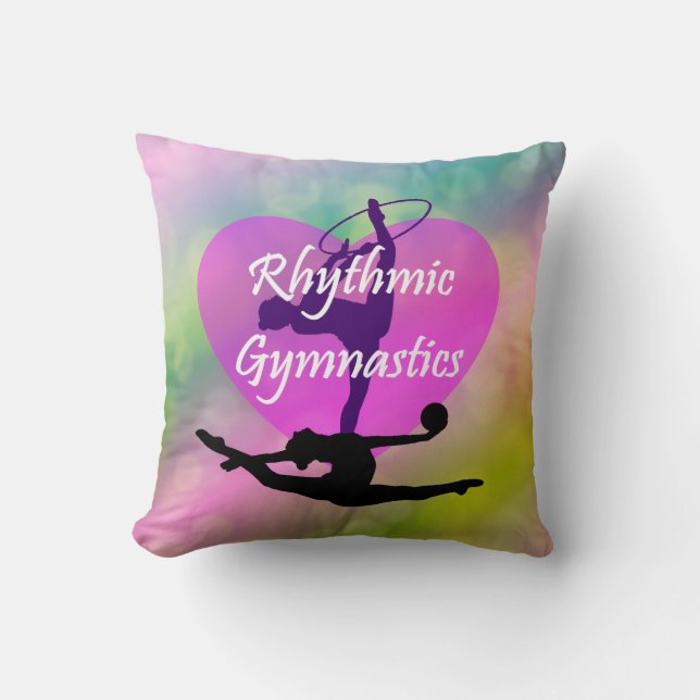 Rhythmic Gymnastics throw pillow (Front)