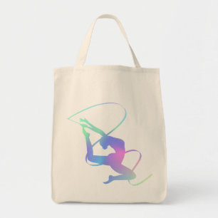 Rhythmic Gymnastics with ribbon Tote Bag