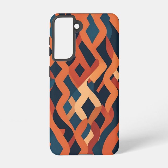Rhythmic Pattern inspired by Carpet Weaving Samsung Galaxy S21 Case (Back)