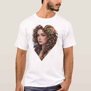 Rhythmic Soul: Curly-Haired Music Tee