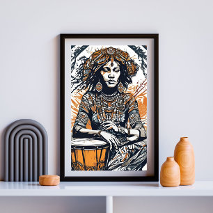 Rhythms Beneath Her Crown Poster