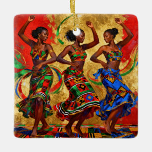 Rhythms in Colour – Black History Celebration Ceramic Ornament