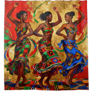 Rhythms in Colour – Black History Celebration Shower Curtain