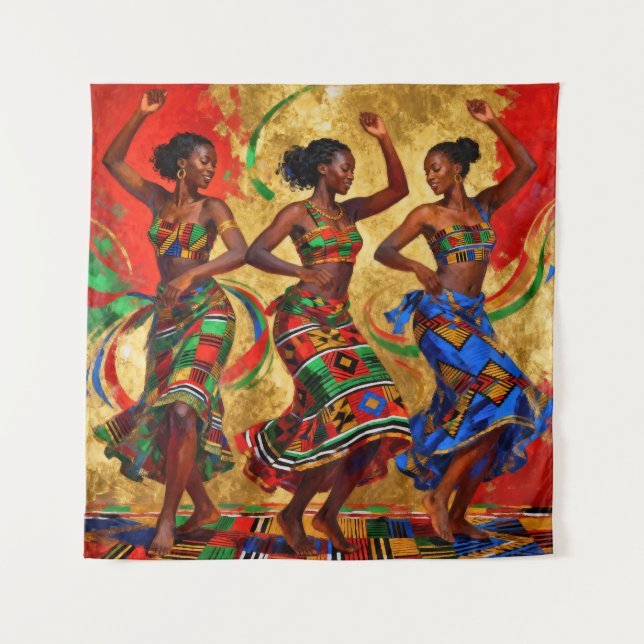 Rhythms in Colour – Black History Celebration Tapestry (Front)