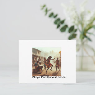 Rhythms of Abundance: Post-Harvest Joy Postcard