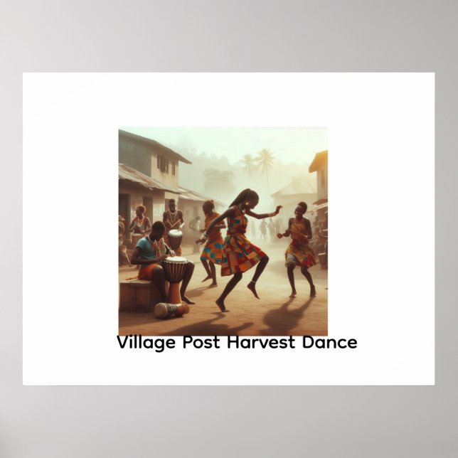 Rhythms of Abundance: Post-Harvest Joy Poster (Front)