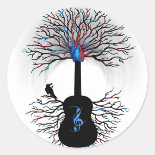 "Rhythms of the Heart" ~ Surreal Guitar - Sticker