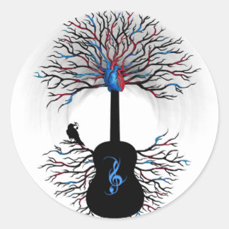 "Rhythms of the Heart" ~ Surreal Guitar - Sticker