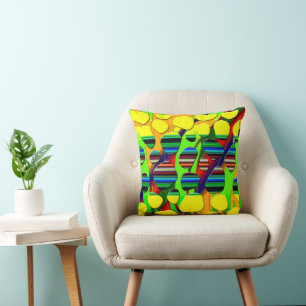 Rhythms of the Wild: Afrocentric Collage Cushion