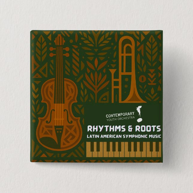 Rhythms & Roots Button (Front)