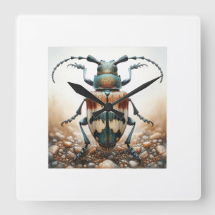 Rhytiphora Beetle 060924IREF212 - Watercolor Square Wall Clock