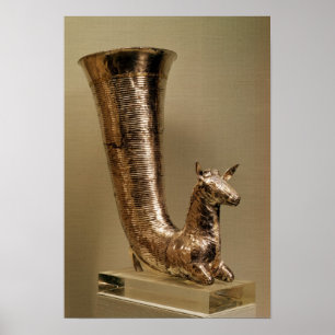 Rhyton in the form of an ibex, from Iran Poster