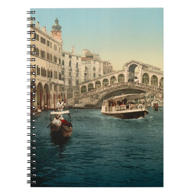 Rialto Bridge and Grand Canal, Venice Notebook (Front)