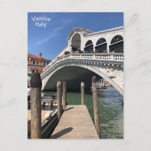 Rialto Bridge, Grand Canal, Venice, Italy Postcard